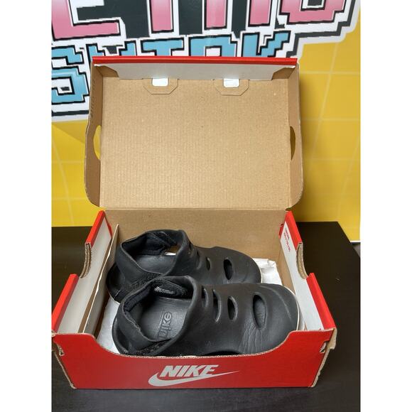 Nike Sandals Kids Unisex Size 8C Sunray Protect 3 Black DH9465-001 With Box - Picture 7 of 8